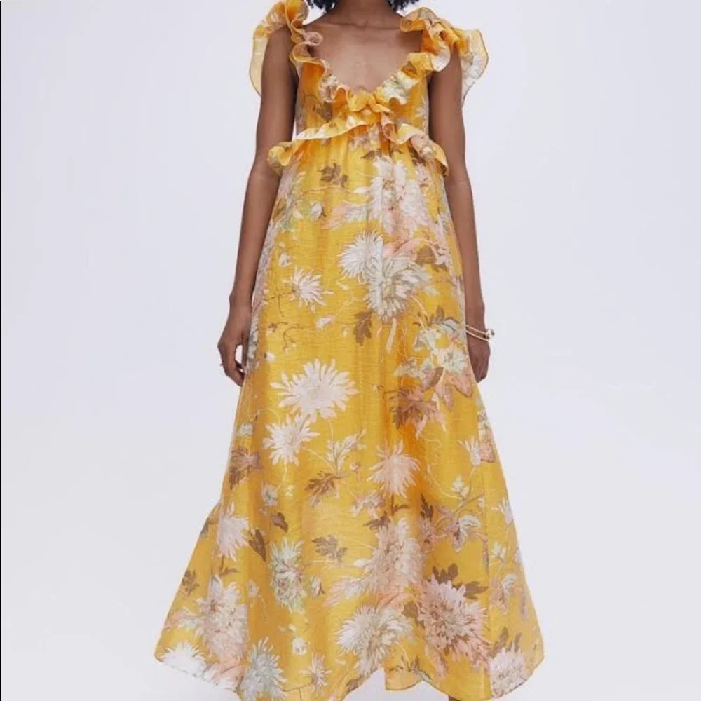 H&M Floral Yellow Maxi Dress - Picture 2 of 12